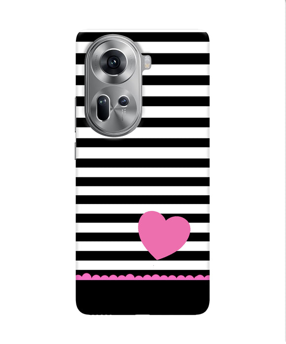 Abstract heart Oppo Reno11 Back Cover