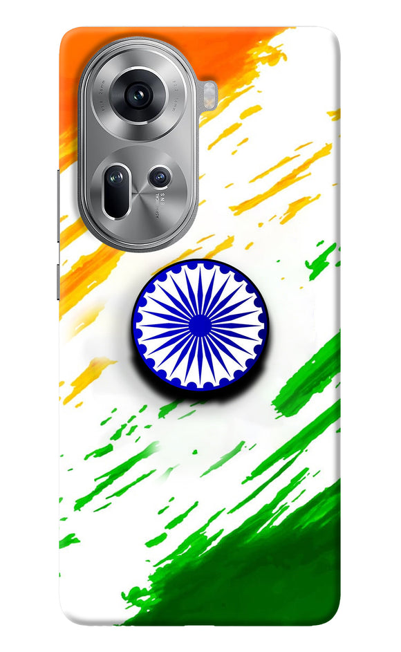 Indian Flag Ashoka Chakra Oppo Reno11 Pop Case