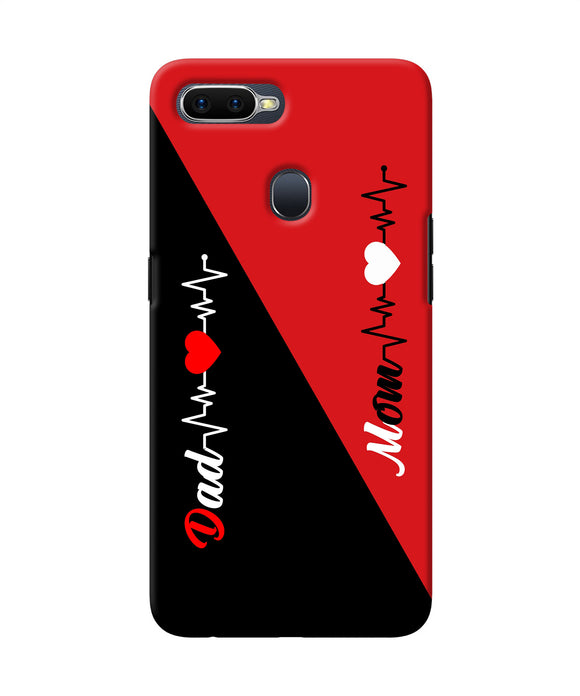 Mom Dad Heart Line Oppo F9 / F9 Pro Back Cover