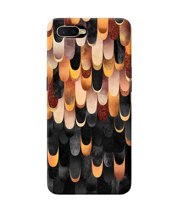 Abstract Wooden Rug Oppo K1 Back Cover