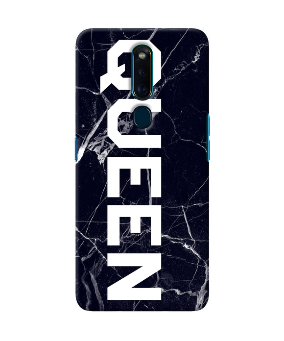 Queen Marble Text Oppo F11 Pro Back Cover
