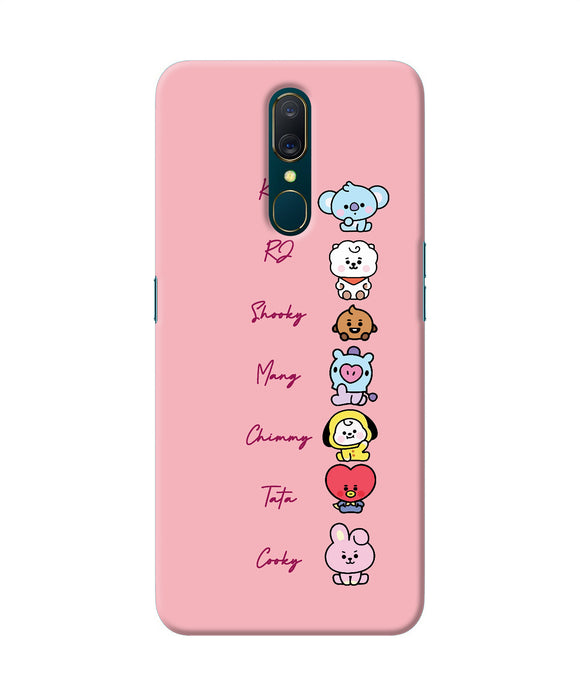 BTS names Oppo A9 Back Cover
