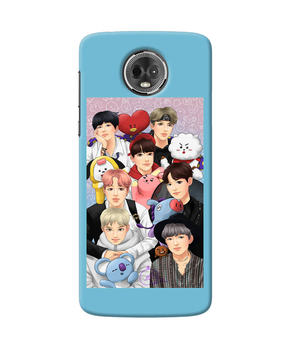 BTS with animals Moto E5 Plus Back Cover