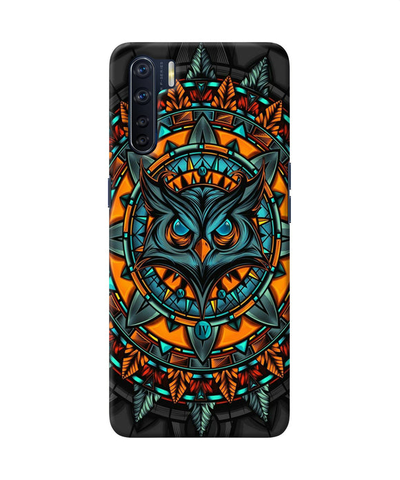 Angry Owl Art Oppo F15 Back Cover