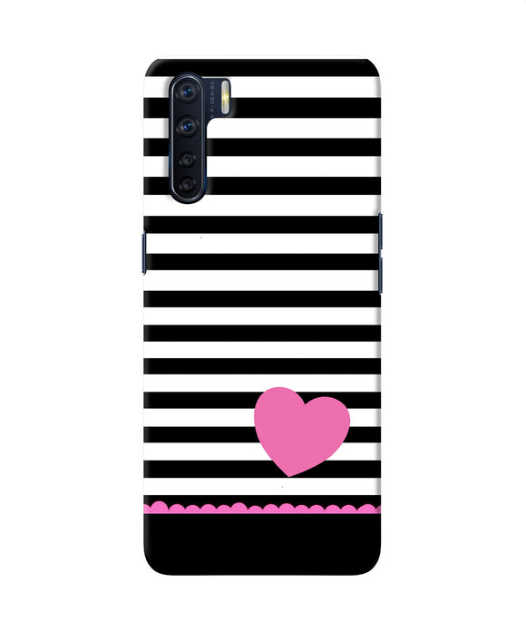 Abstract Heart Oppo F15 Back Cover