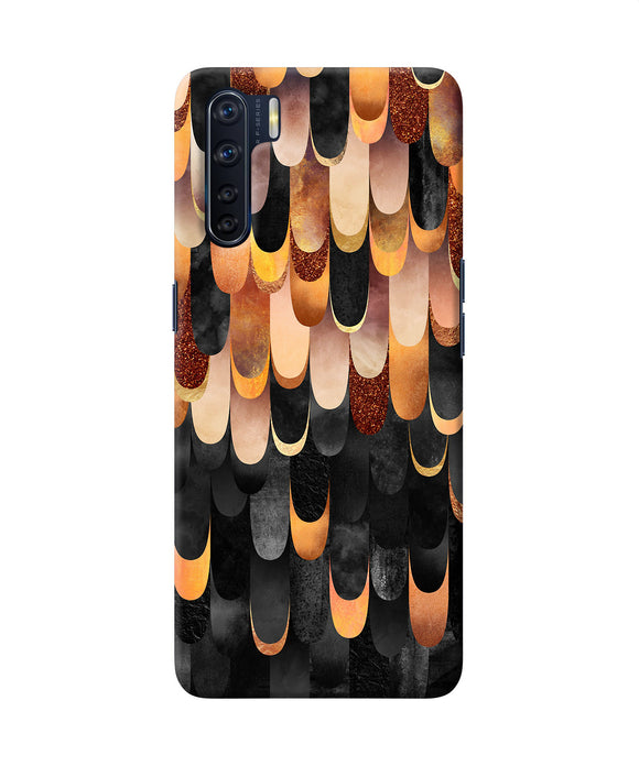 Abstract Wooden Rug Oppo F15 Back Cover