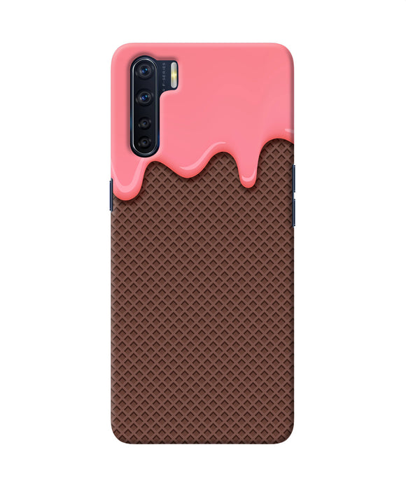 Waffle Cream Biscuit Oppo F15 Back Cover