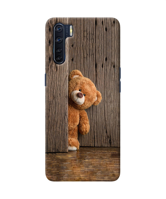 Teddy Wooden Oppo F15 Back Cover