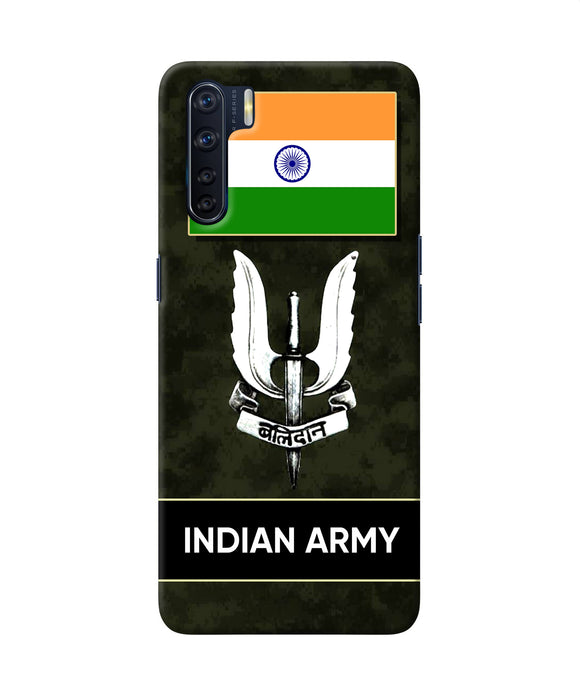 Indian Flag Balidan Logo Oppo F15 Back Cover