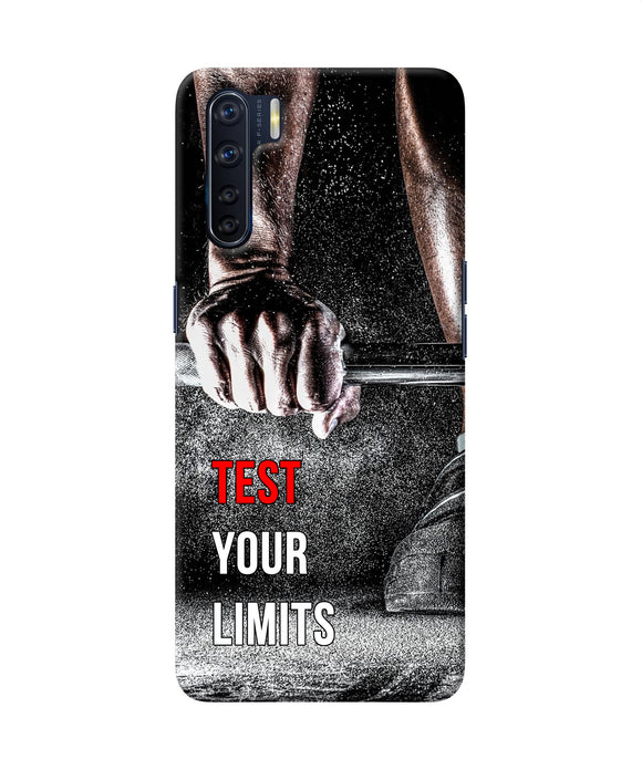 Test Your Limit Quote Oppo F15 Back Cover