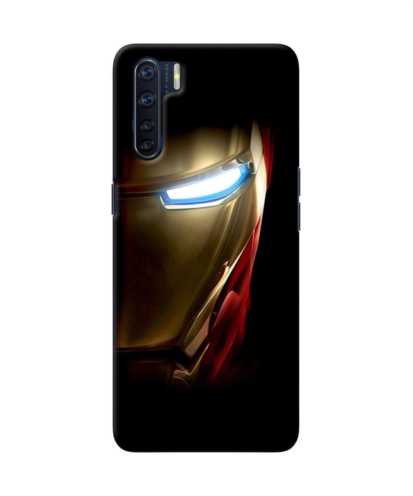 Ironman Half Face Oppo F15 Back Cover