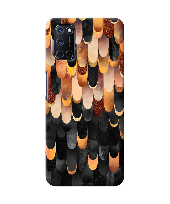 Abstract Wooden Rug Oppo A52 Back Cover