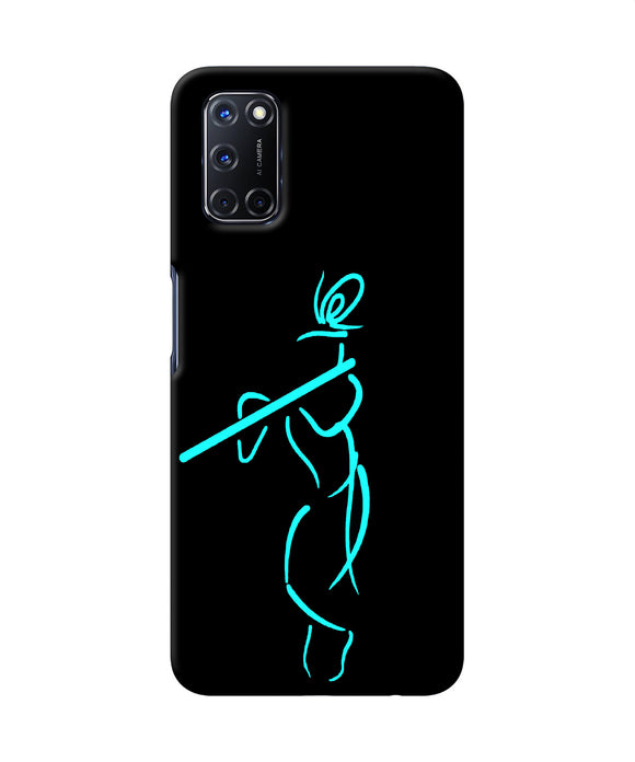 Lord Krishna Sketch Oppo A52 Back Cover