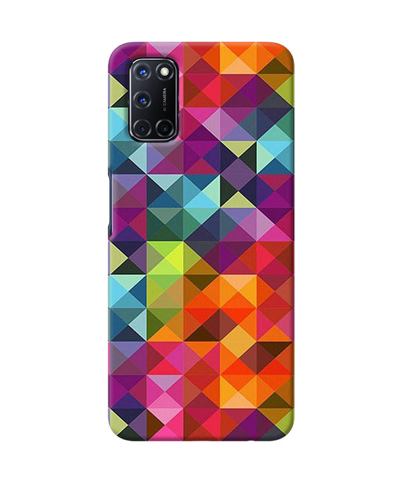 Abstract Triangle Pattern Oppo A52 Back Cover