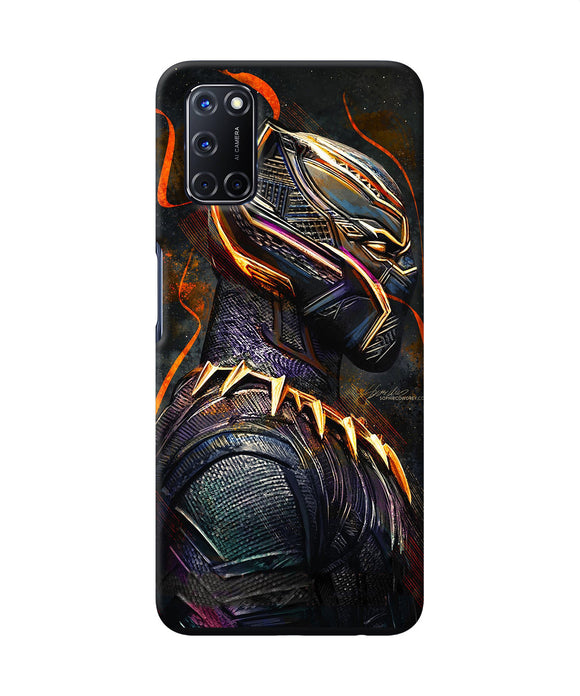 Black Panther Side Face Oppo A52 Back Cover
