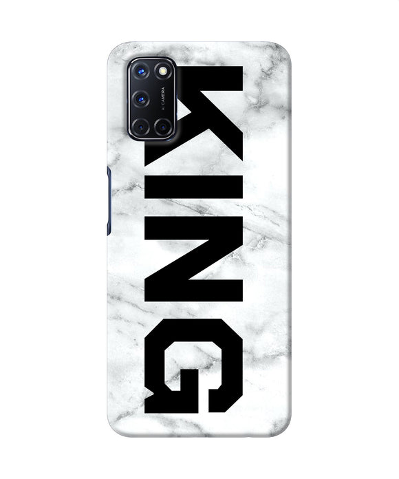 King Marble Text Oppo A52 Back Cover