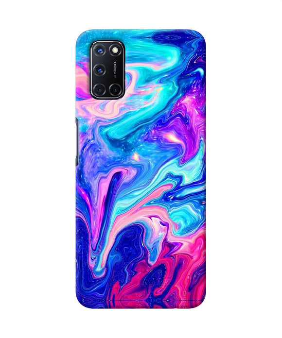 Abstract Colorful Water Oppo A52 Back Cover
