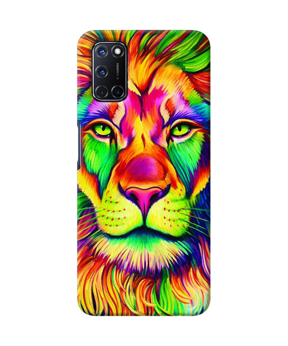 Lion Color Poster Oppo A52 Back Cover