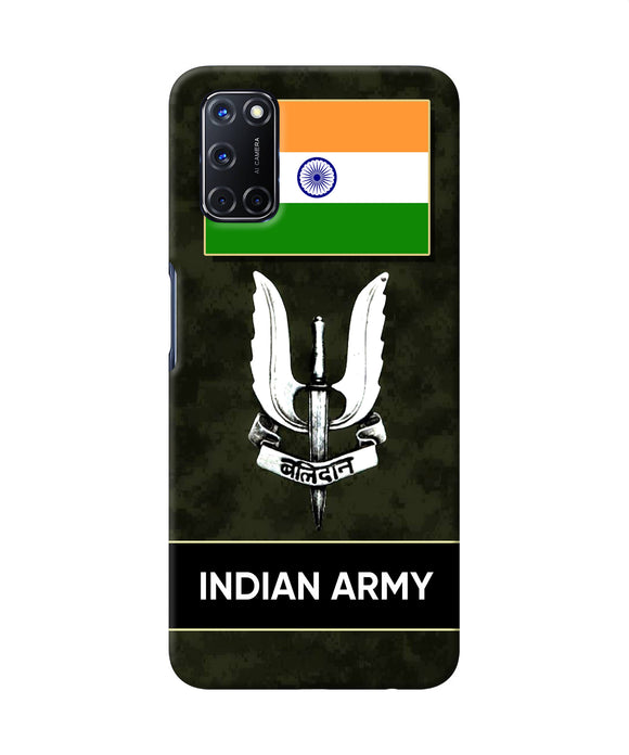 Indian Flag Balidan Logo Oppo A52 Back Cover