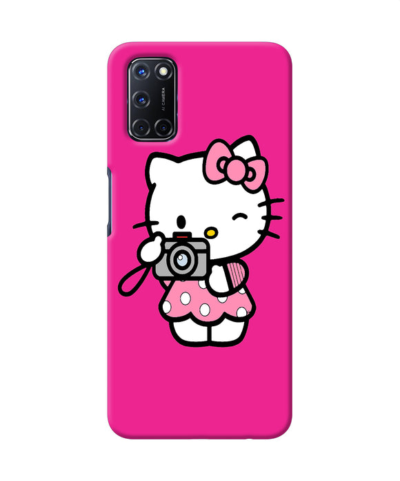 Hello Kitty Cam Pink Oppo A52 Back Cover
