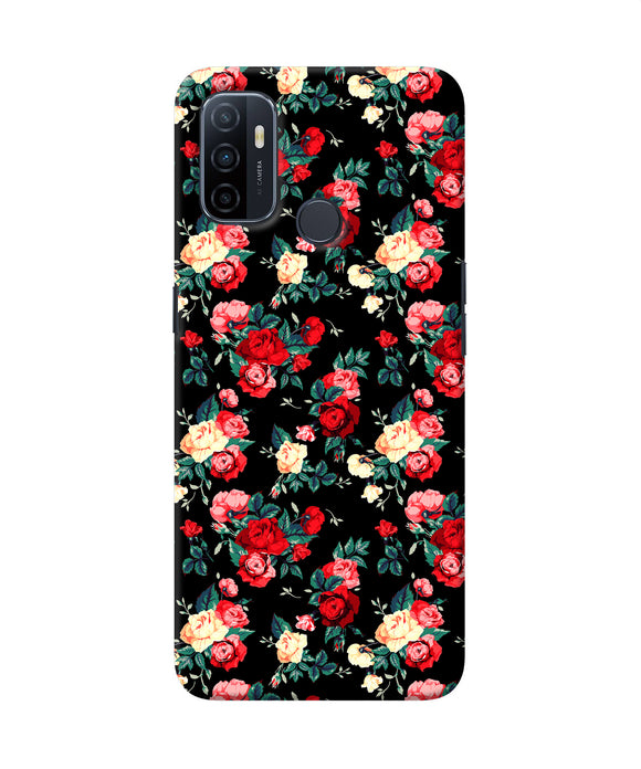Rose Pattern Oppo A53 2020 Back Cover