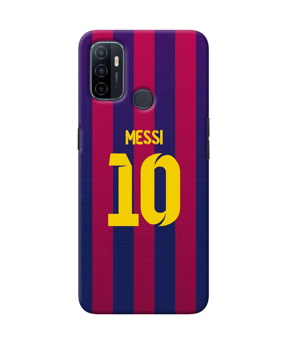 Messi 10 Tshirt Oppo A53 2020 Back Cover