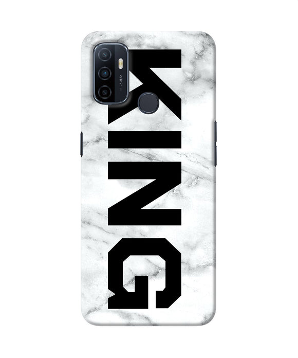 King Marble Text Oppo A53 2020 Back Cover