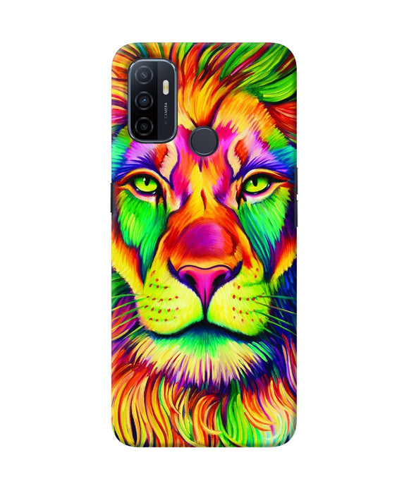 Lion Color Poster Oppo A53 2020 Back Cover