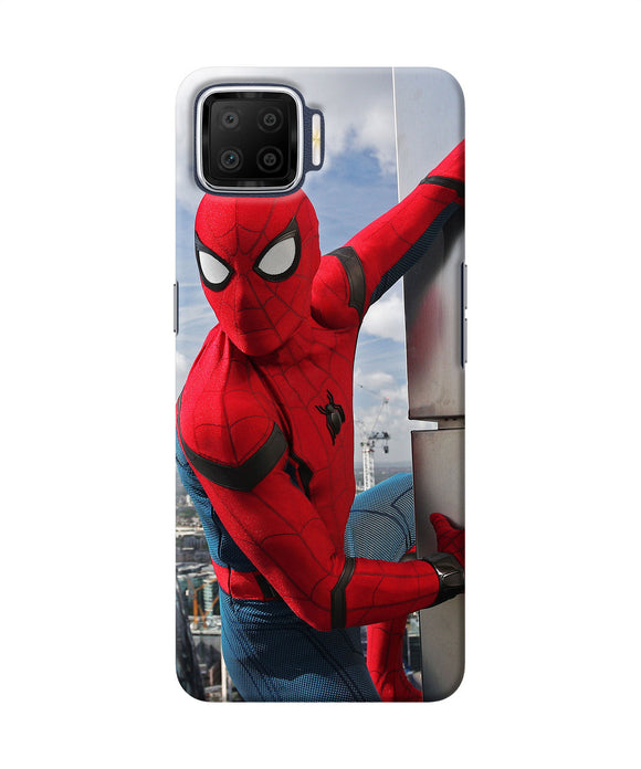 Spiderman On The Wall Oppo F17 Back Cover