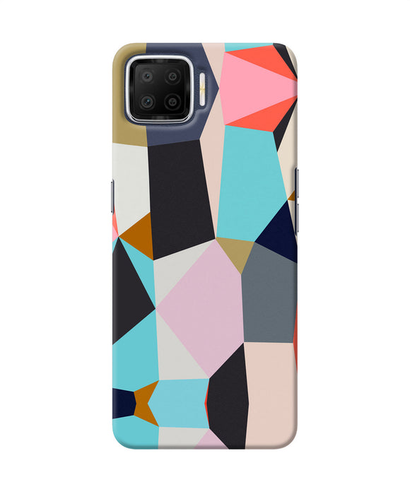 Abstract Colorful Shapes Oppo F17 Back Cover