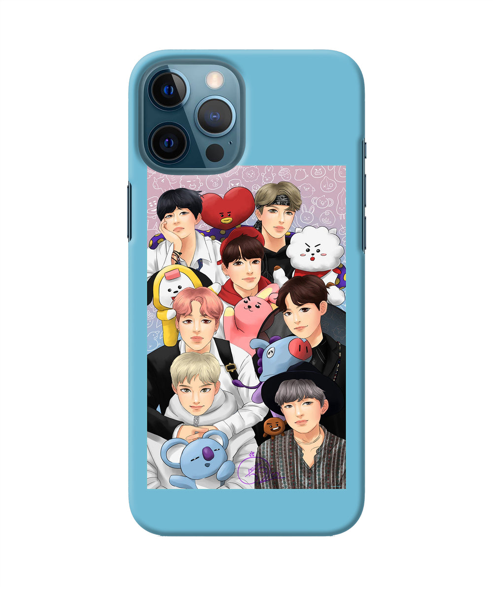 BTS with animals iPhone 12 Pro Max Back Cover Case Online at Best