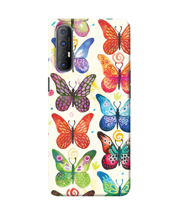 Abstract butterfly print Oppo Reno3 Pro Back Cover