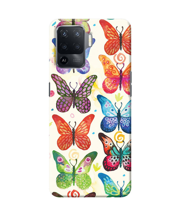 Abstract butterfly print Oppo F19 Pro Back Cover