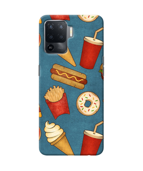Abstract food print Oppo F19 Pro Back Cover