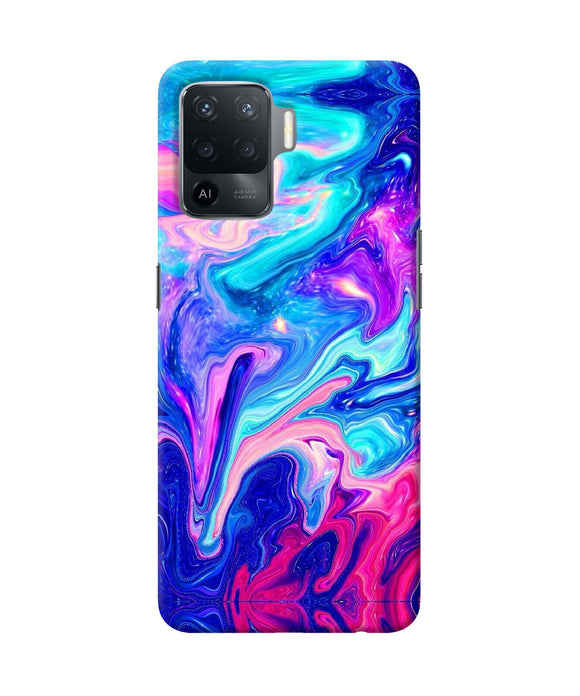 Abstract colorful water Oppo F19 Pro Back Cover