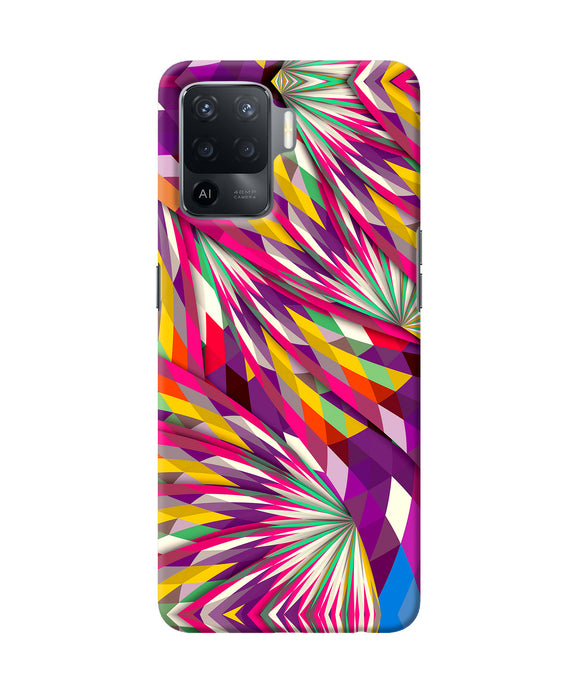 Abstract colorful print Oppo F19 Pro Back Cover