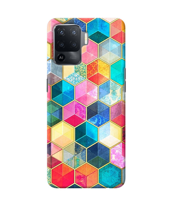 Abstract color box Oppo F19 Pro Back Cover