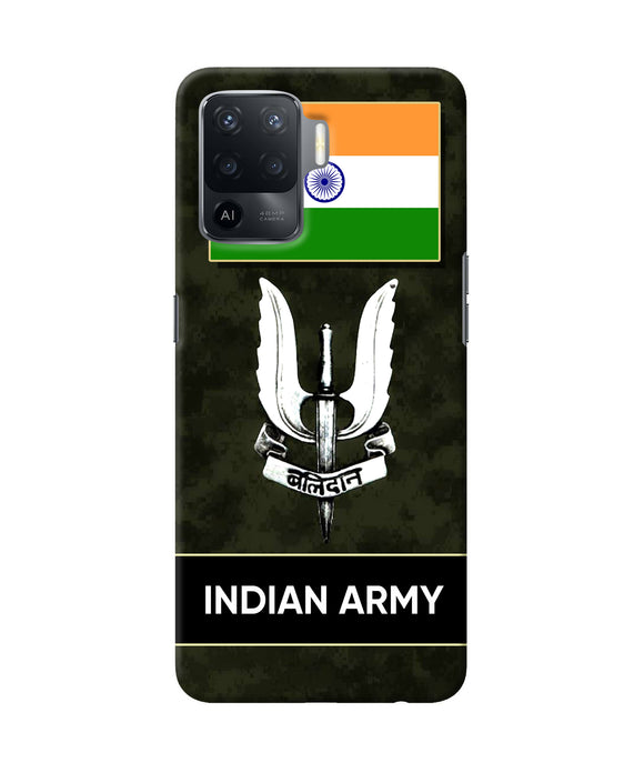 Indian flag balidan logo Oppo F19 Pro Back Cover