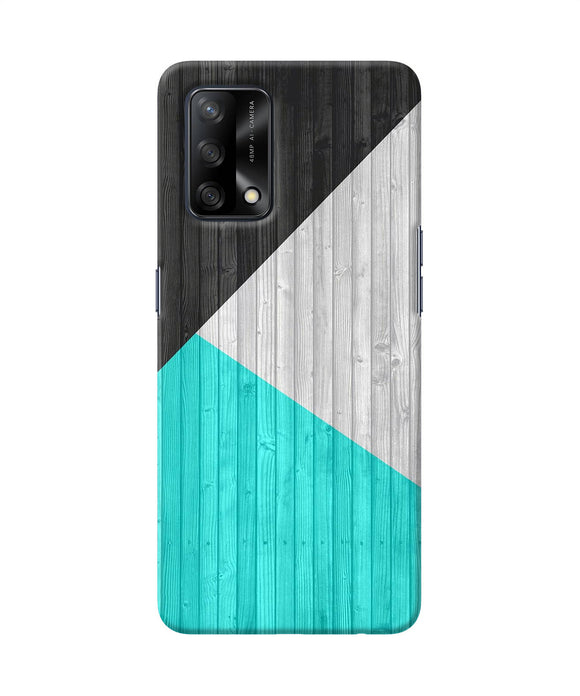 Wooden Abstract Oppo F19/F19s Back Cover