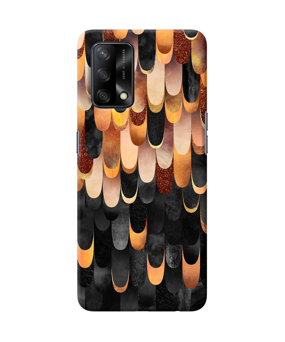 Abstract wooden rug Oppo F19 Back Cover
