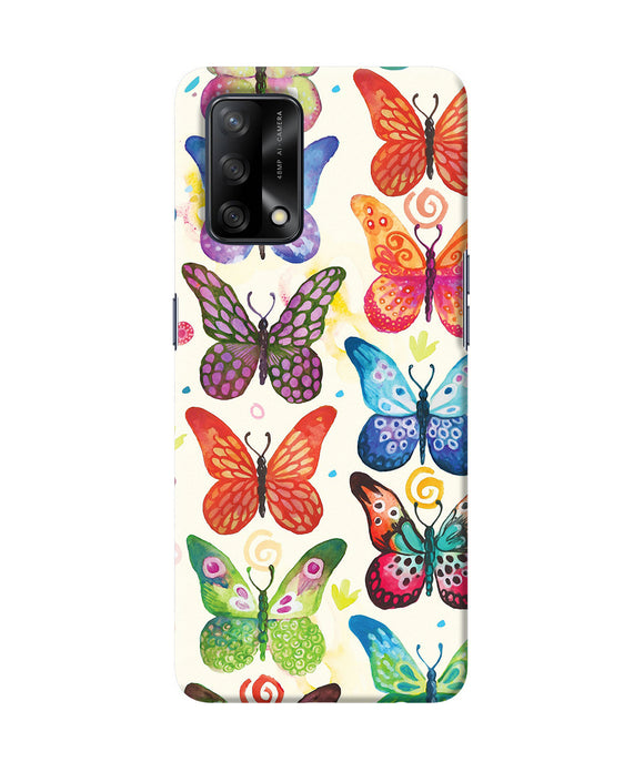 Abstract butterfly print Oppo F19 Back Cover