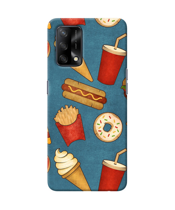 Abstract food print Oppo F19 Back Cover