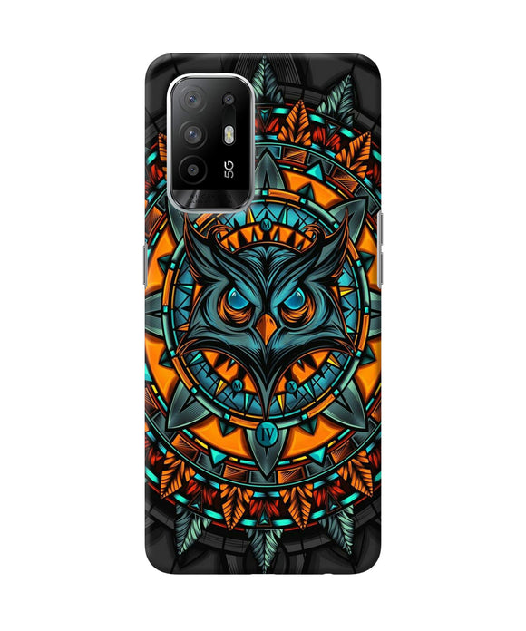 Angry Owl Art Oppo F19 Pro+ Back Cover