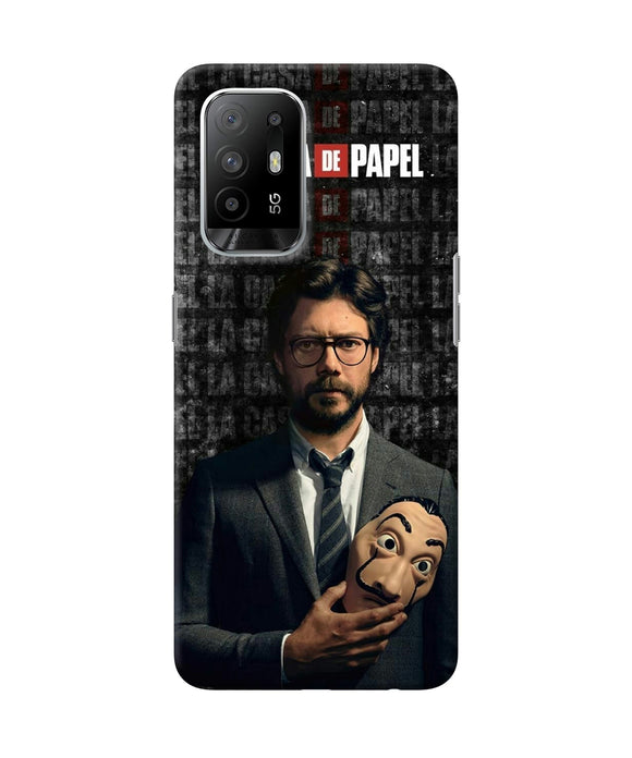 Money Heist Professor with Mask Oppo F19 Pro+ Back Cover