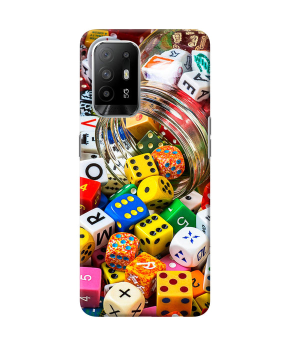 Colorful Dice Oppo F19 Pro+ Back Cover