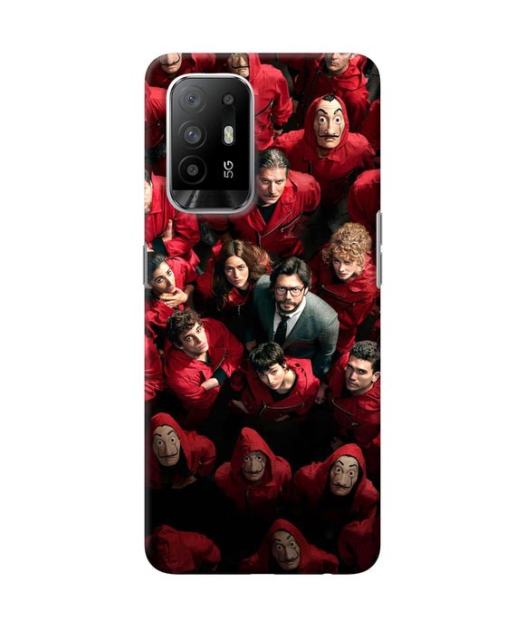 Money Heist Professor with Hostages Oppo F19 Pro+ Back Cover
