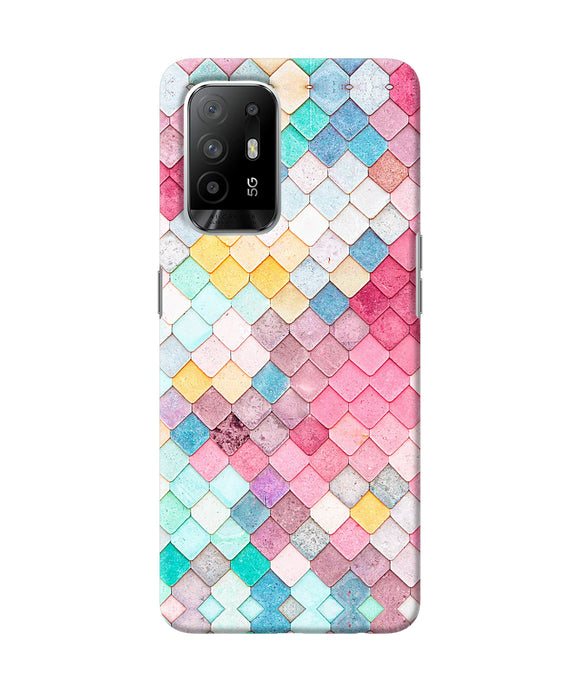 Colorful fish skin Oppo F19 Pro+ Back Cover