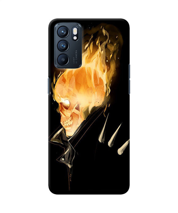 Burning ghost rider Oppo Reno6 5G Back Cover