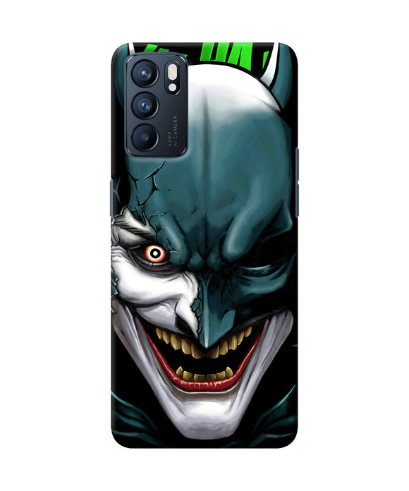 Batman joker smile Oppo Reno6 5G Back Cover