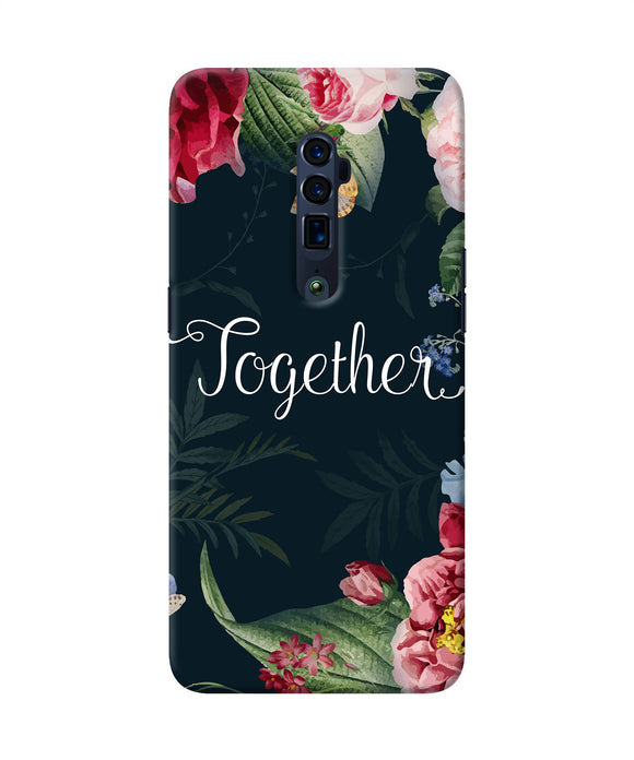 Together flower Oppo Reno 10x Zoom Back Cover